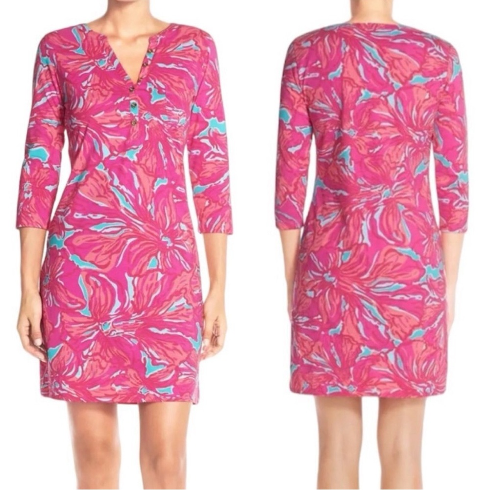 Lilly Pulitzer Alessia Mini Dress Womens size Small Flirty Sea Print Summer - Picture 9 of 10